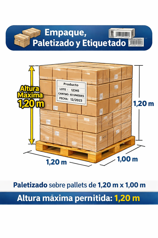 Dimensiones de pallet